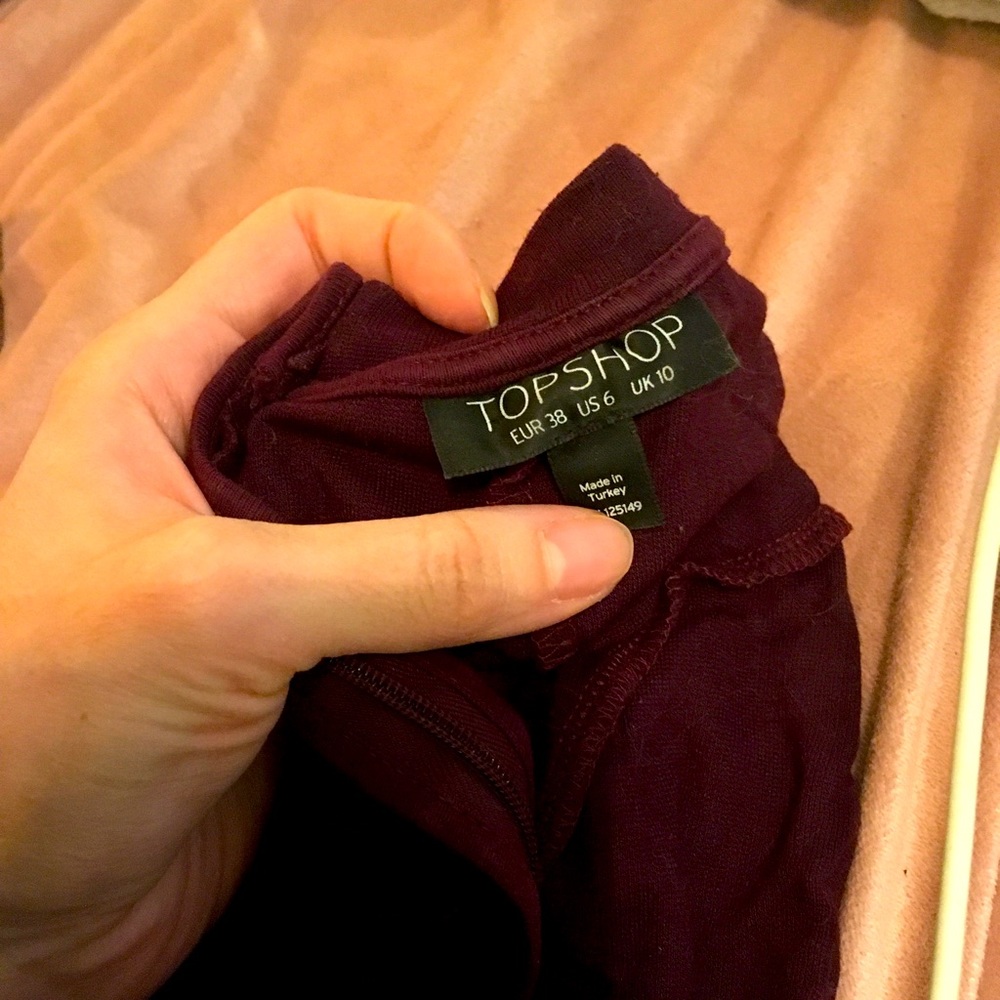 TopShop Cotton Burgandy